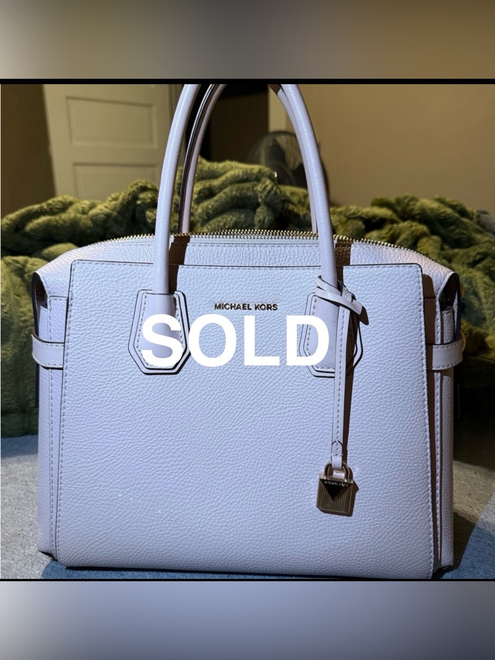 MICHAEL Michael Kors Blush Pebbled Leather Satchel & Matching Wallet